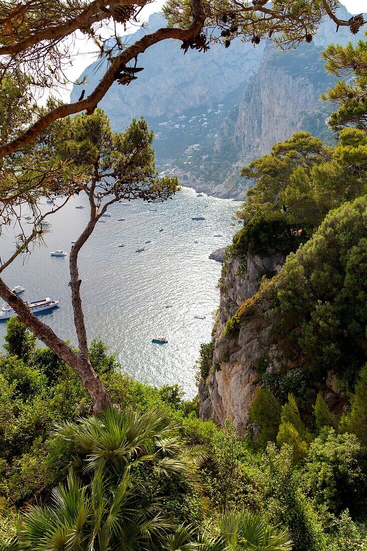 Seaside view Capri island Italy