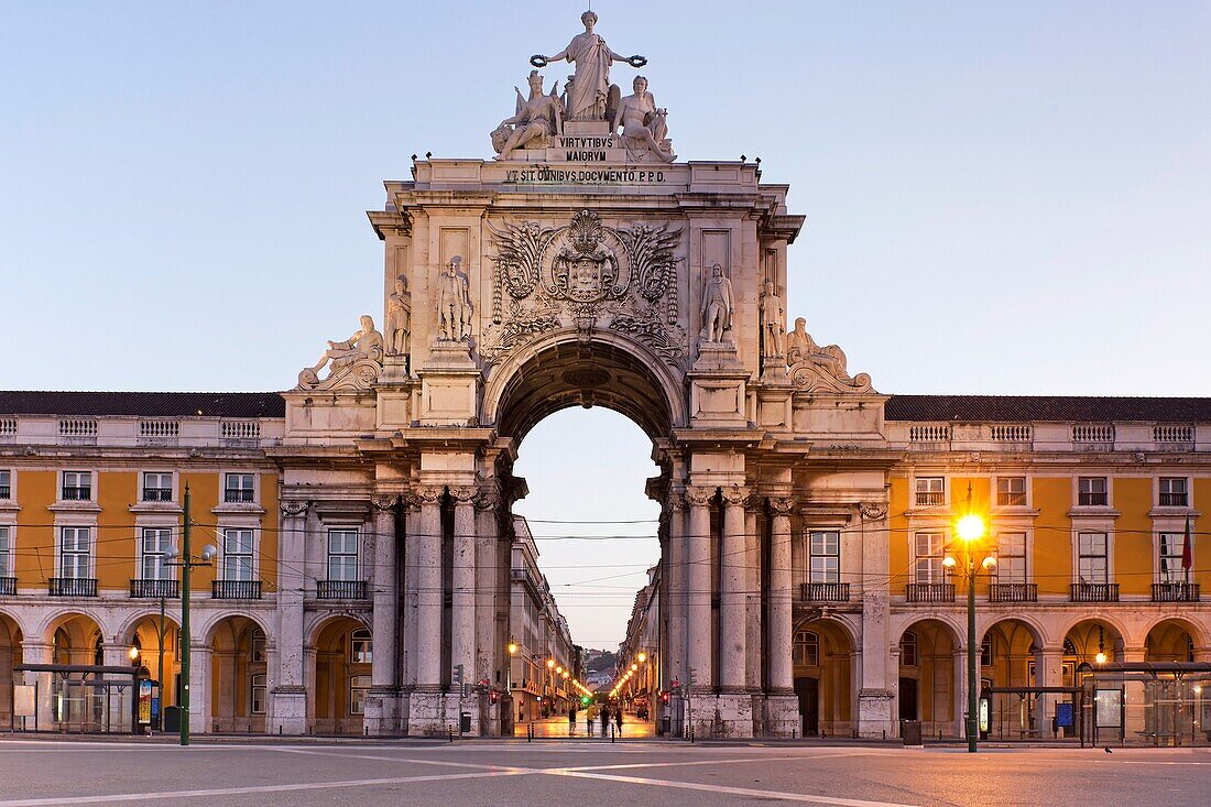 Plaza of Commerce, Lisbon, Portugal, Europe
