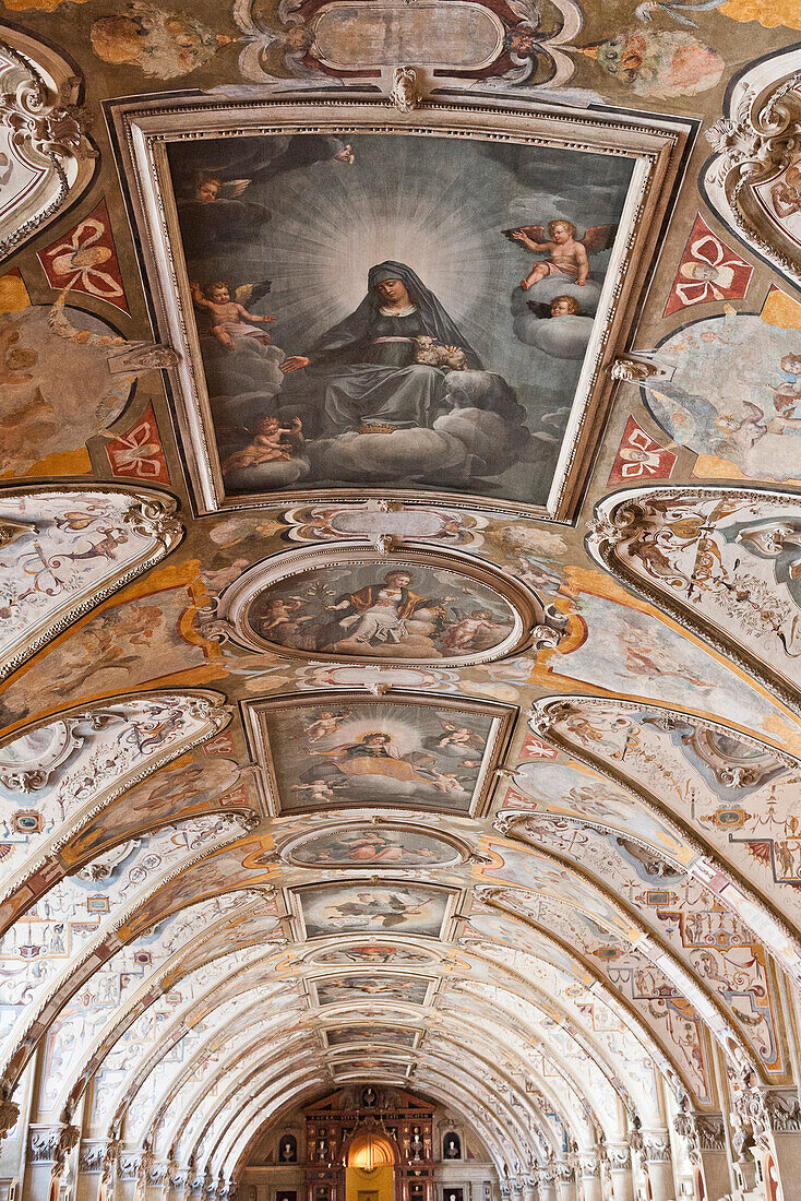 Ceiling of the Antiquarium, Residenz, Munich, Upper Bavaria,  Bavaria, Germany