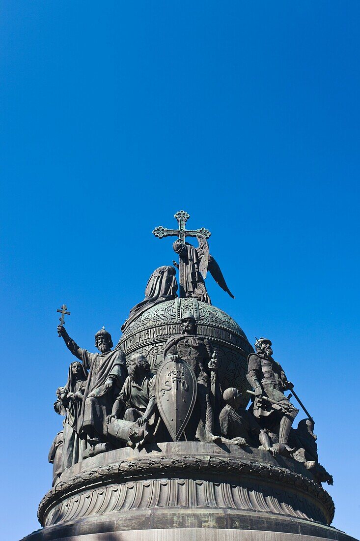 Russia, Novgorod Oblast, Veliky Novgorod, Novgorod Kremlin, Millenium of Russia Monument
