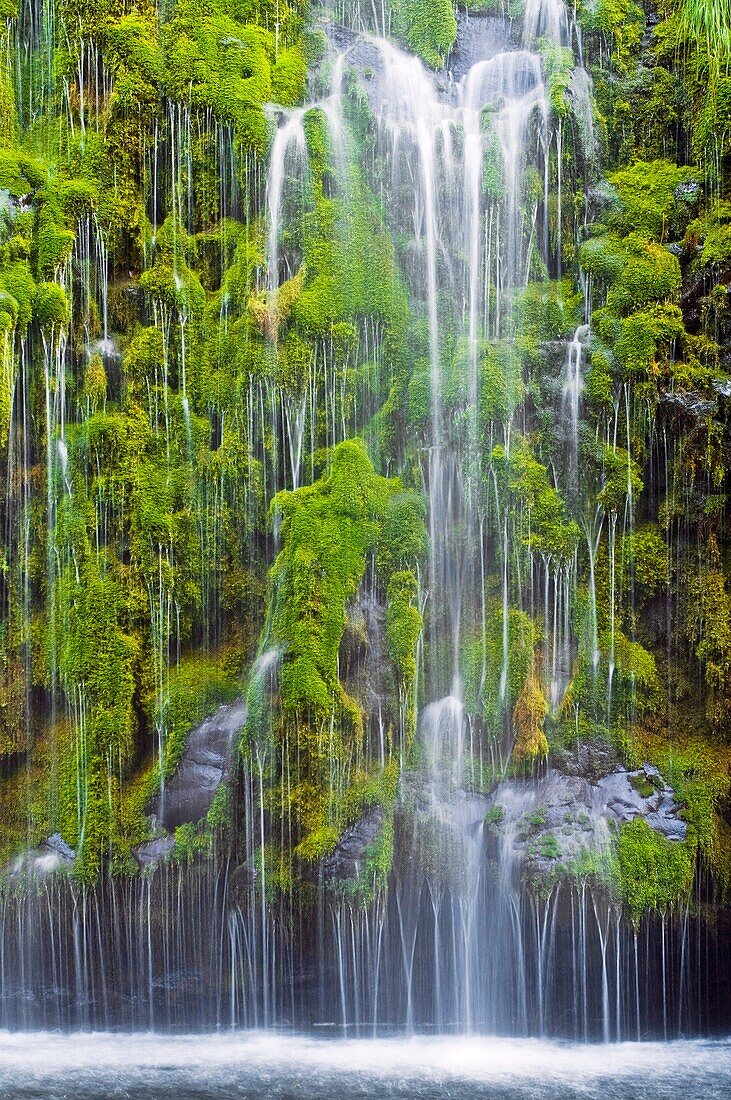 Mossbrea Falls, along the Sacramento River, near Dunsmuir, Siskiyou County, California