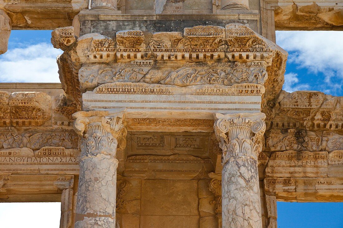 Library of Celsus, Efeso, Mediterranean Sea, Region IZMIR ESMIRNA, SELÇUK, TURKEY