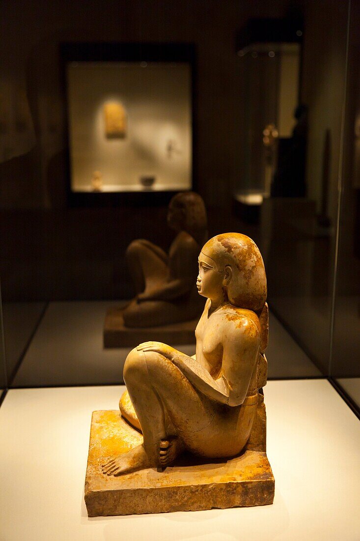 Statue of the official Bes, Egyptian art in the Gulbenkian Museum, Lisbon, Portugal