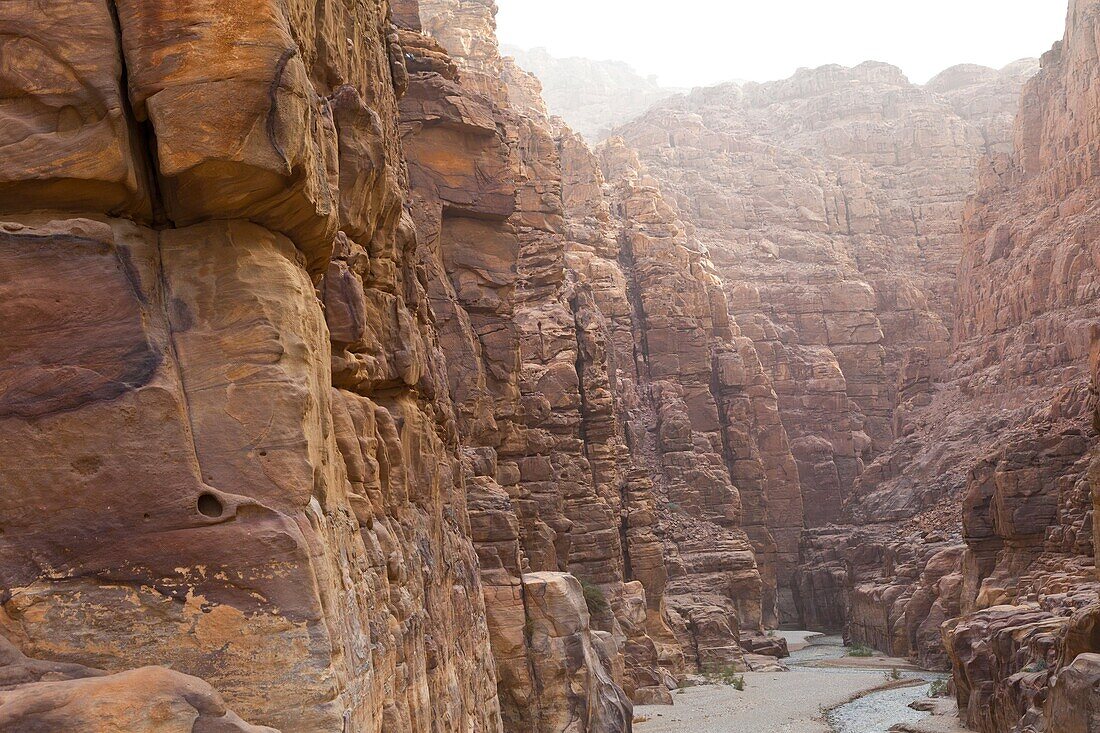 Mujib Canyon Nature Reserve, Rift Valley, Dead Sea, Jordan, Middle East