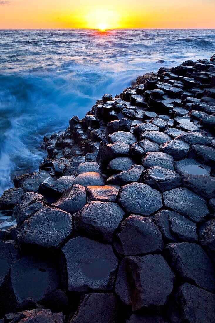 The Giant´s Causeway  World Heritage Site  Antrim County, Northern Ireland, Europe