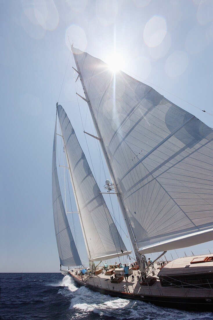 Das sind wir auf dem Superyacht Cup in Palma de Mallorca, Spanien