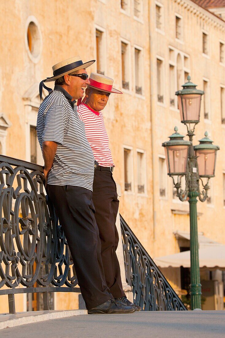 Gondoliere in Venedig, Italien