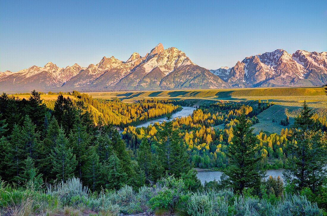 The Grand Teton  Wyoming  USA