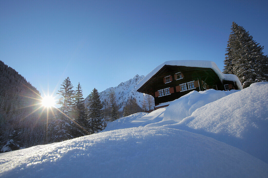 Holiday lodge, Gargellen, Montafon, Vorarlberg, Austria