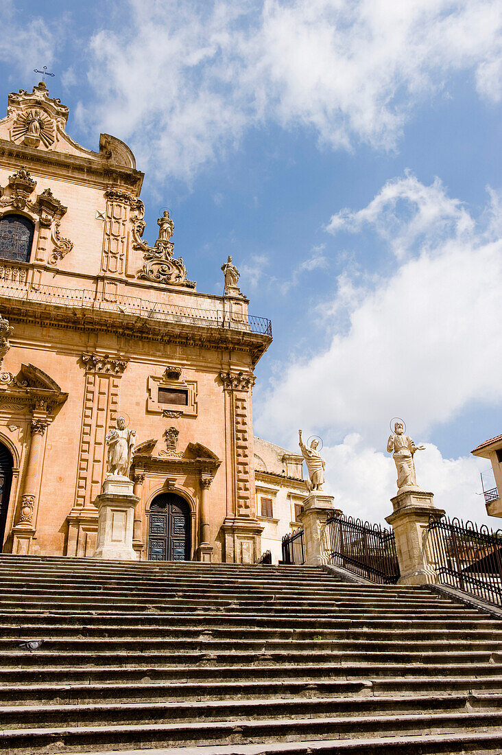 Baroque church of San Pietro, Modica, Sicily, Italy