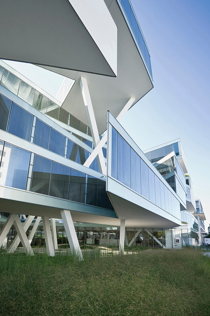 Aussenansicht des Actelion Verwaltungsgebäudes, Architekten Herzog &amp,amp; de Meuron, Allschwil, Basel, Schweiz, Europa