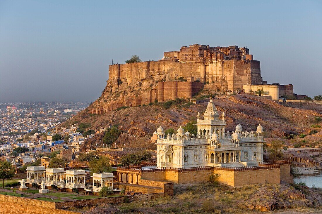 Mehrangarh Fort and Jaswant Thada,Jodhpur, Rajasthan, India
