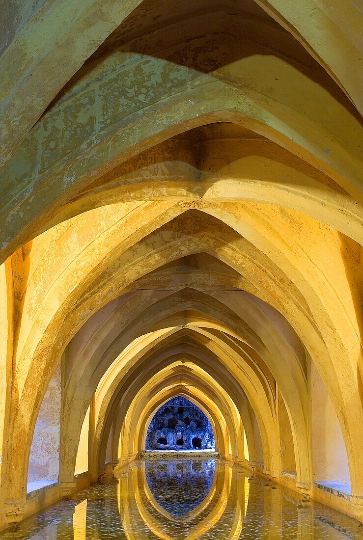 Royal Alcazar,`Baños de Doña Maria de Padilla´, baths of Doña María de Padilla,Sevilla,Andalucía,Spain