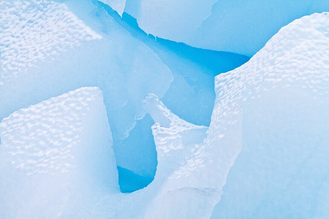 Iceberg detail in and around the Antarctic Peninsula during the summer months, Southern Ocean. Iceberg detail in and around the Antarctic Peninsula during the summer months, Southern Ocean  MORE INFO An increasing number of icebergs are being created as c