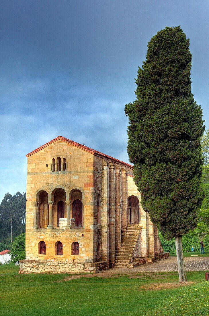 Church of St Mary at Mount Naranco UNESCO World Heritage Site, near Oviedo, Asturias, Spain