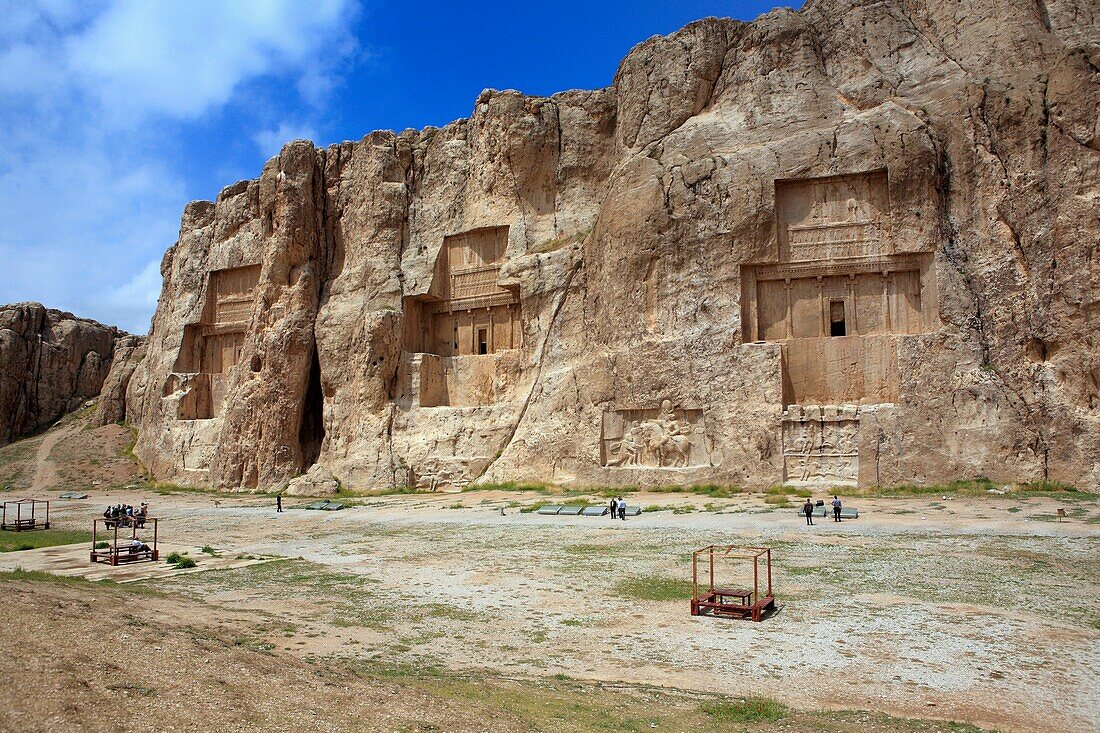Tombs of Akhemenian kings 5th century BC, Naqsh-e Rustam, Fars province, Iran