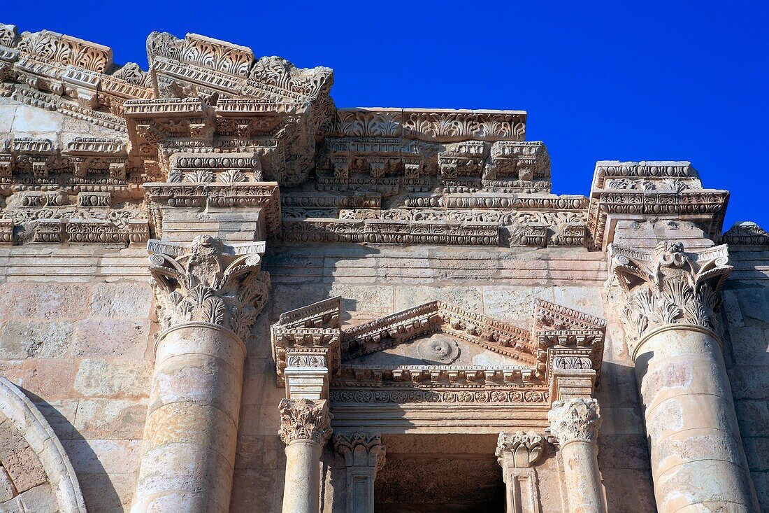 The Arch of Hadrian, ancient Gerasa, UNESCO World Heritage site, Jerash, Jordan