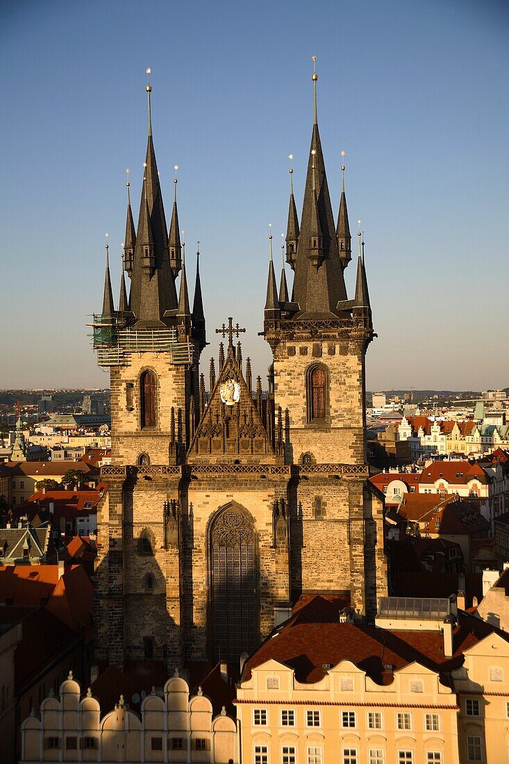 Church of Our Lady before Týn in the Old town Stare Mesto, Prague, Czech Republic