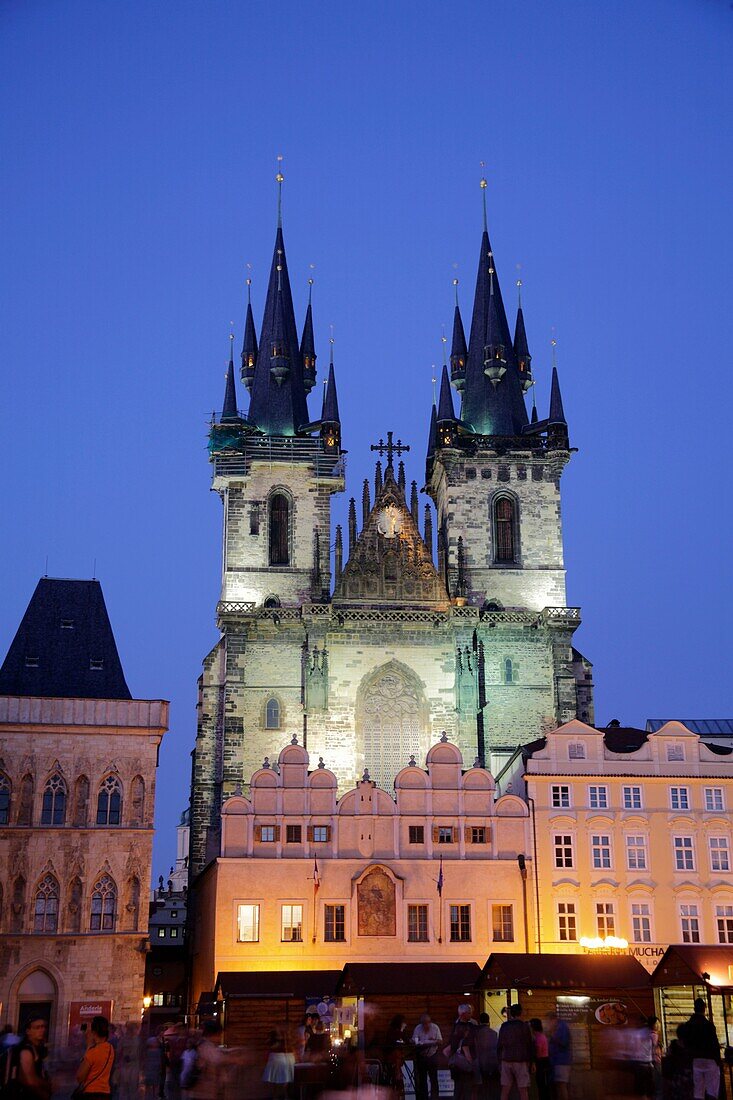 Church of Our Lady before Týn in the Old town Stare Mesto, Prague, Czech Republic