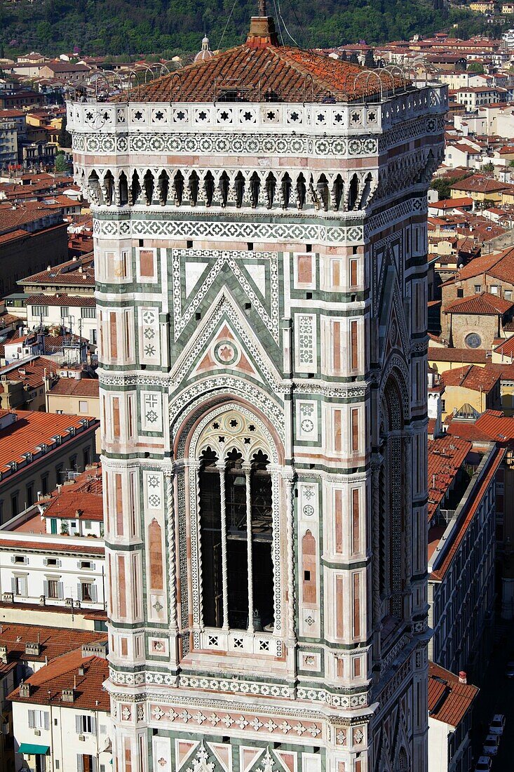 Giotto bell tower and Santa Maria del Fiore Cathedral, Florence, Italy