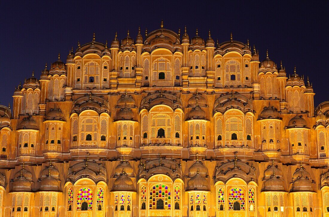 Hawa Mahal, also knows as the Palace of Winds, Jaipur, India