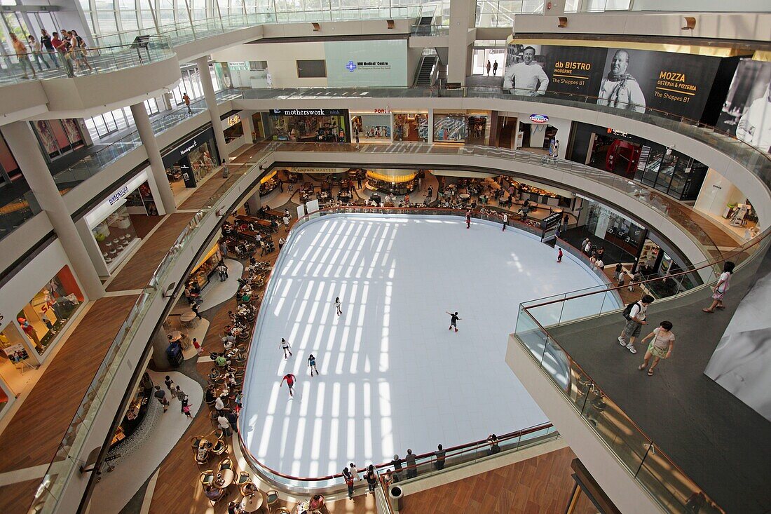 Skating rink at Shopping Center at Marina Bay Sand, Singapore