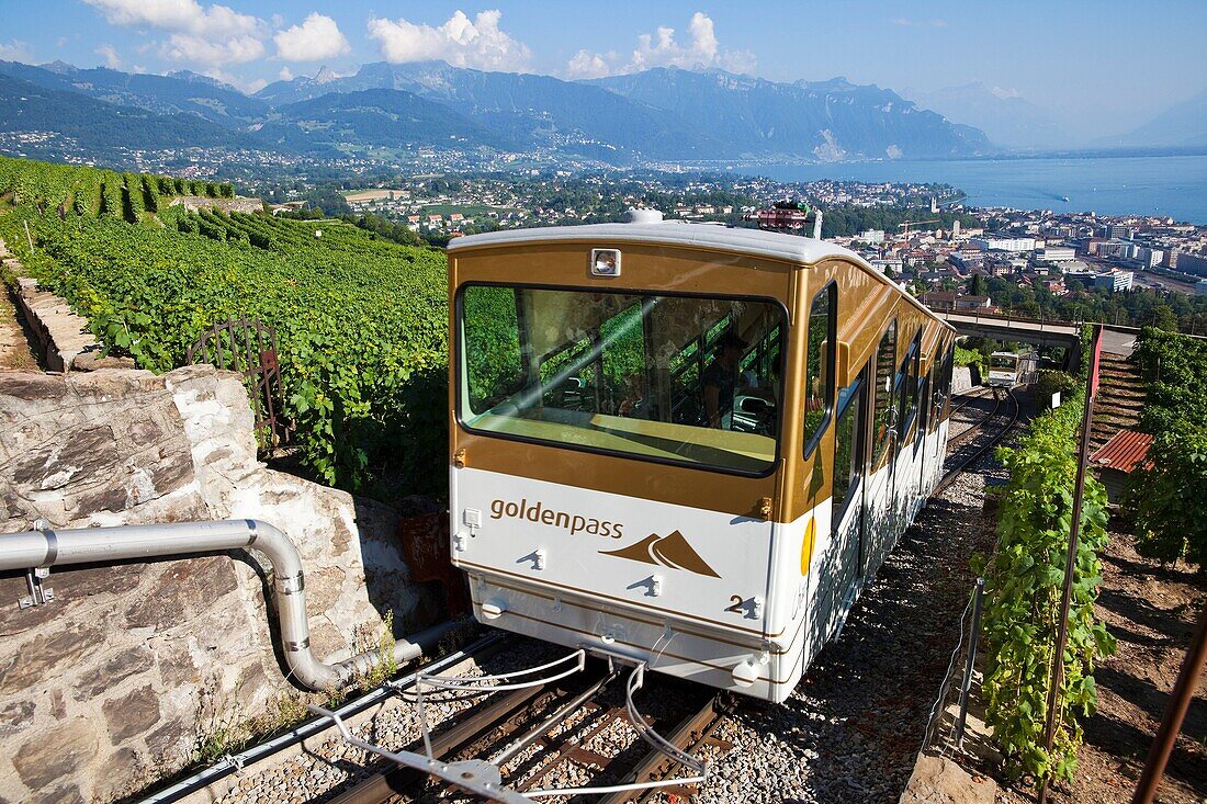 Funicular over Vevey, Switzerland