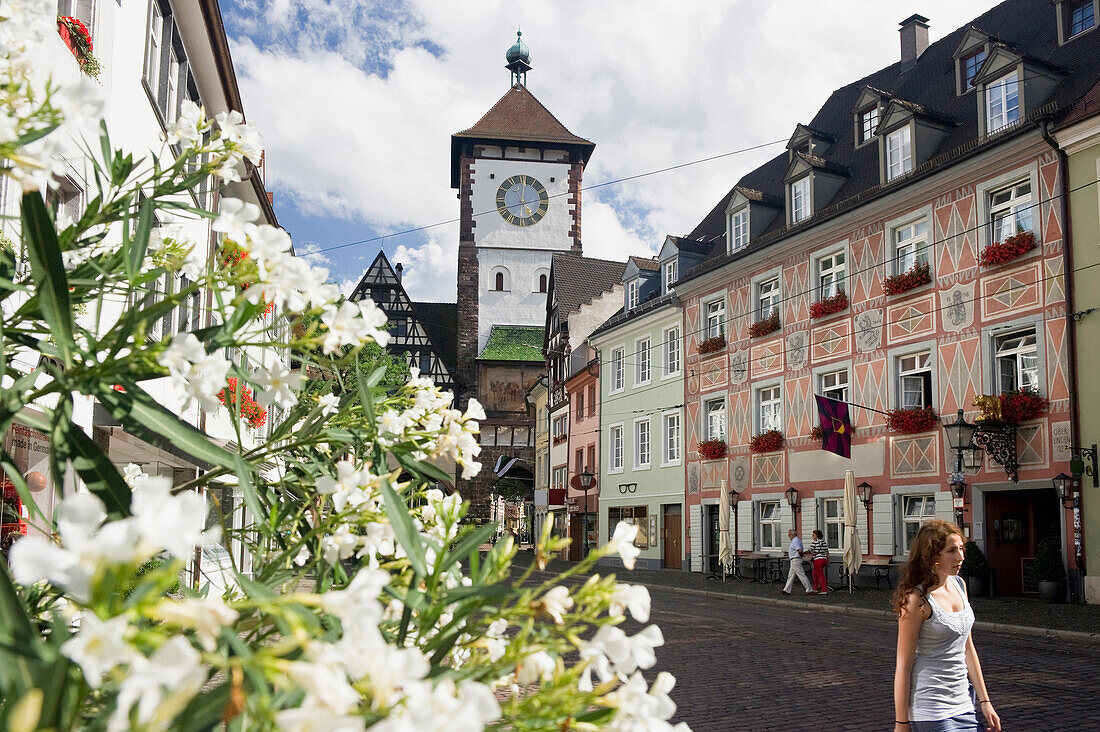 Martinstor, traditional Restaurant, Freiburg im Breisgau, Black Forest, Baden-Wuerttemberg, Germany, Europe