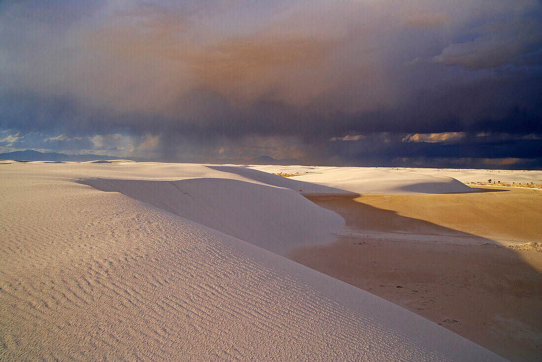 Regenwolke , White Sands National Monument, New Mexico, USA, Amerika