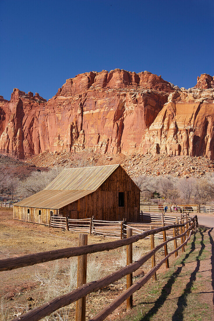 Barn at Gifford Farmhouse (1908), Capitol Reef National Park, Utah, USA, America