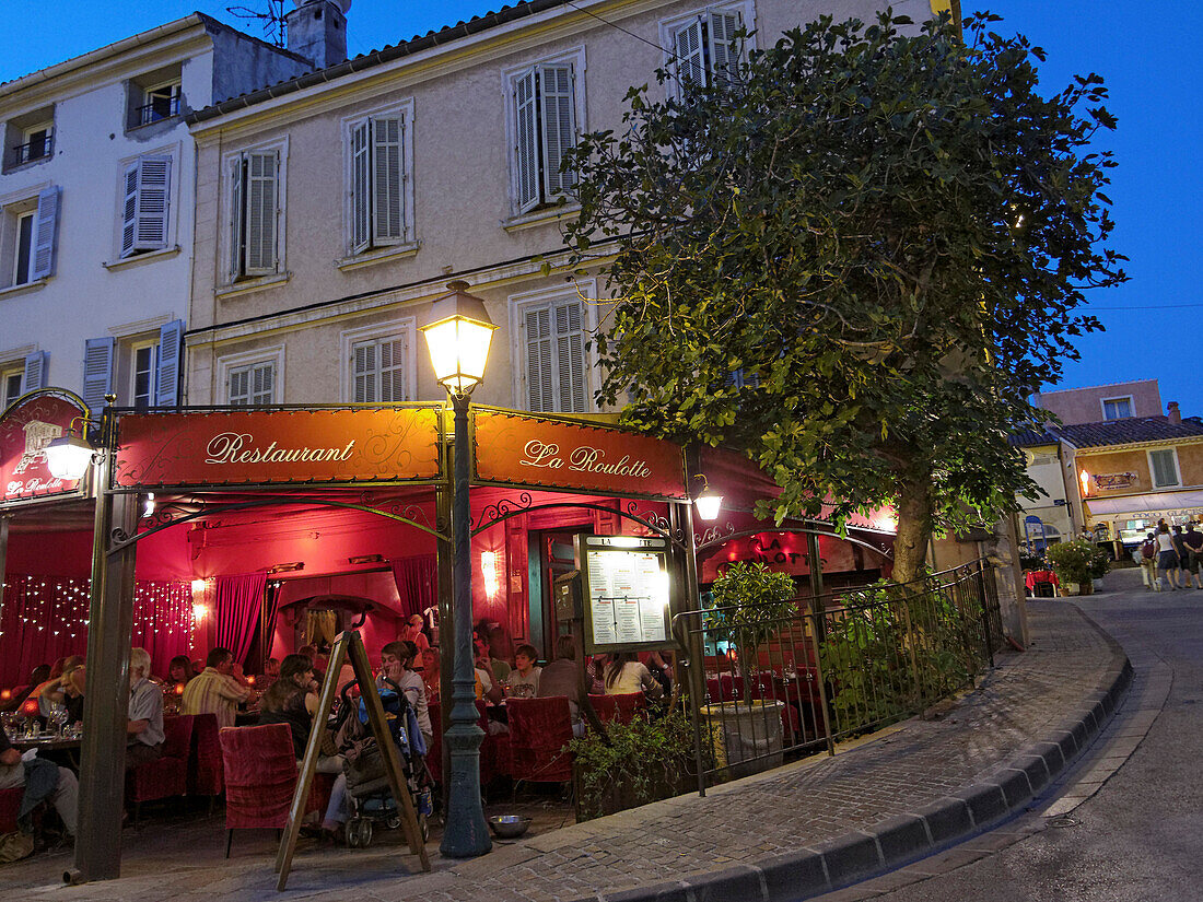 Restaurant La Roulette in Saint Maxime, Côte d Azur, Provence, Frankreich