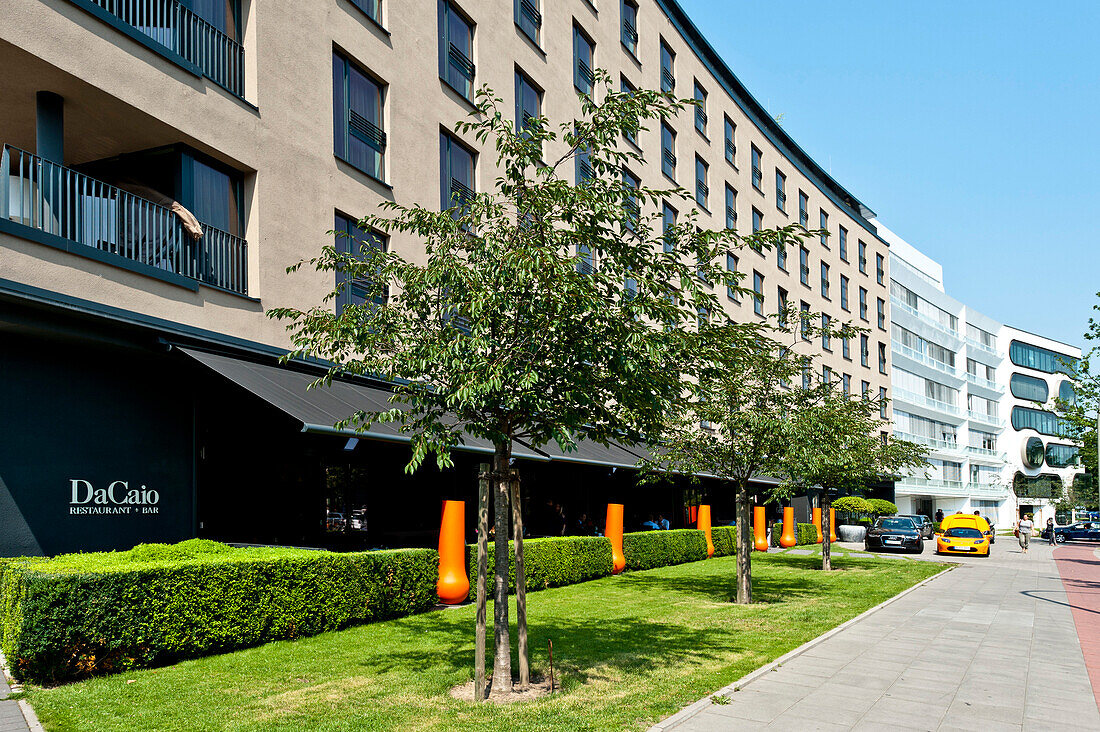 Hotel at St. Georg district, Hamburg, Germany, Europe