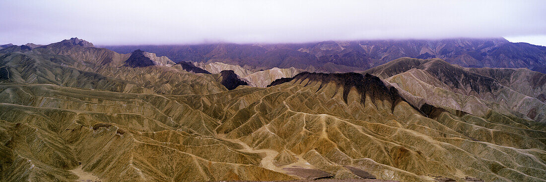 Schlammfelsen, Zabriskie Point, Death Valley, Kalifornien, USA
