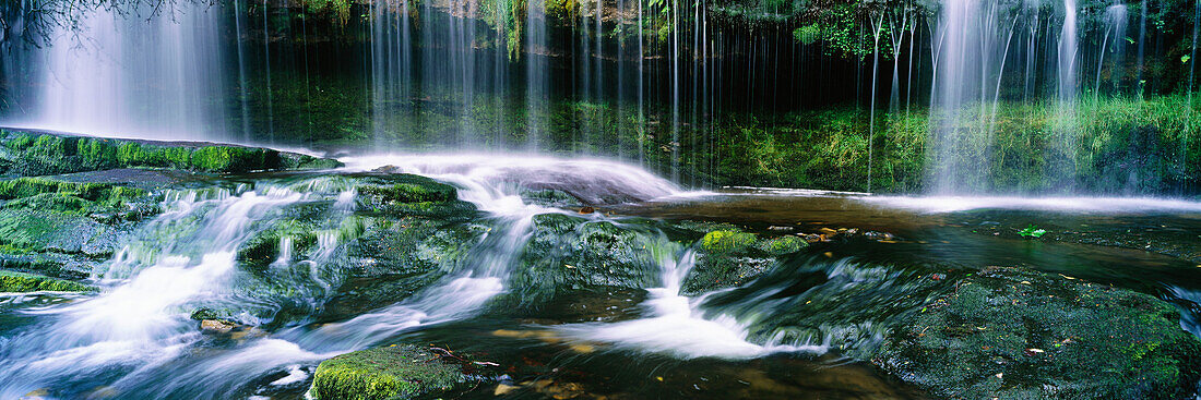 Wasserfall, Ytra Felte, Breacon Beacons National Park, County Powys, Wales.