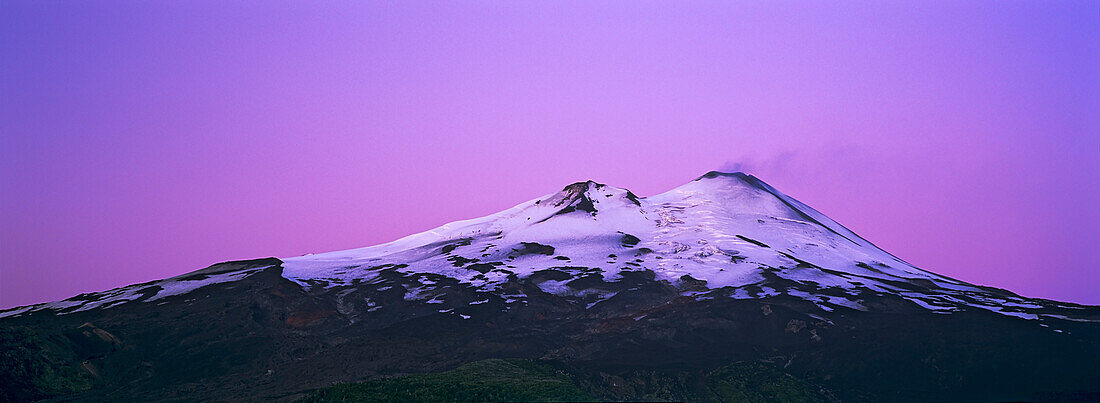 Volcano Llaima before sunrise, 3125m, Conguillo National Park, Araucania, Chile