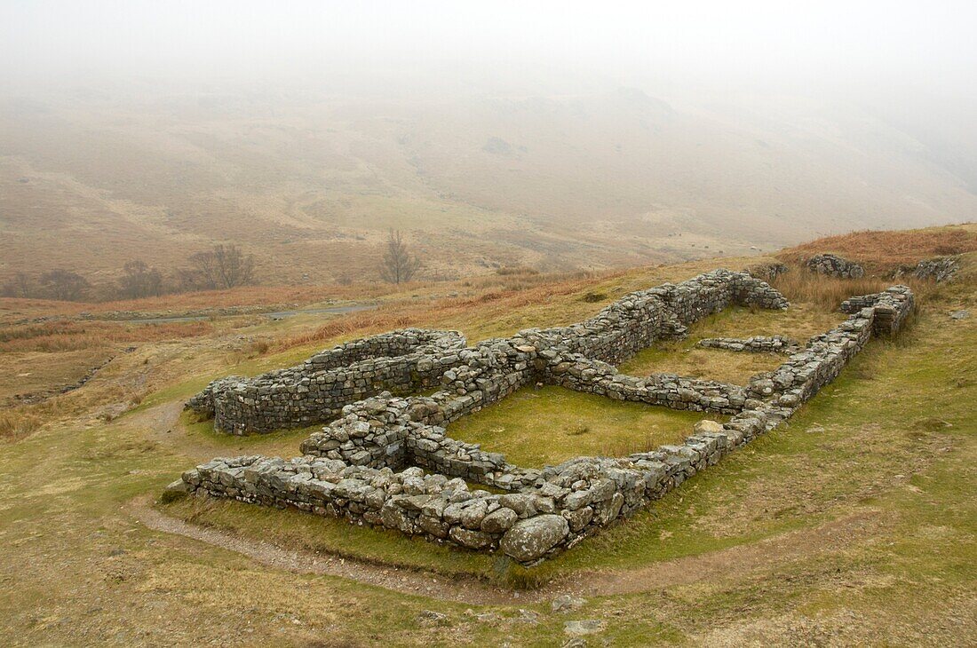 Hardknott Pass Roman Fort, Cumbria