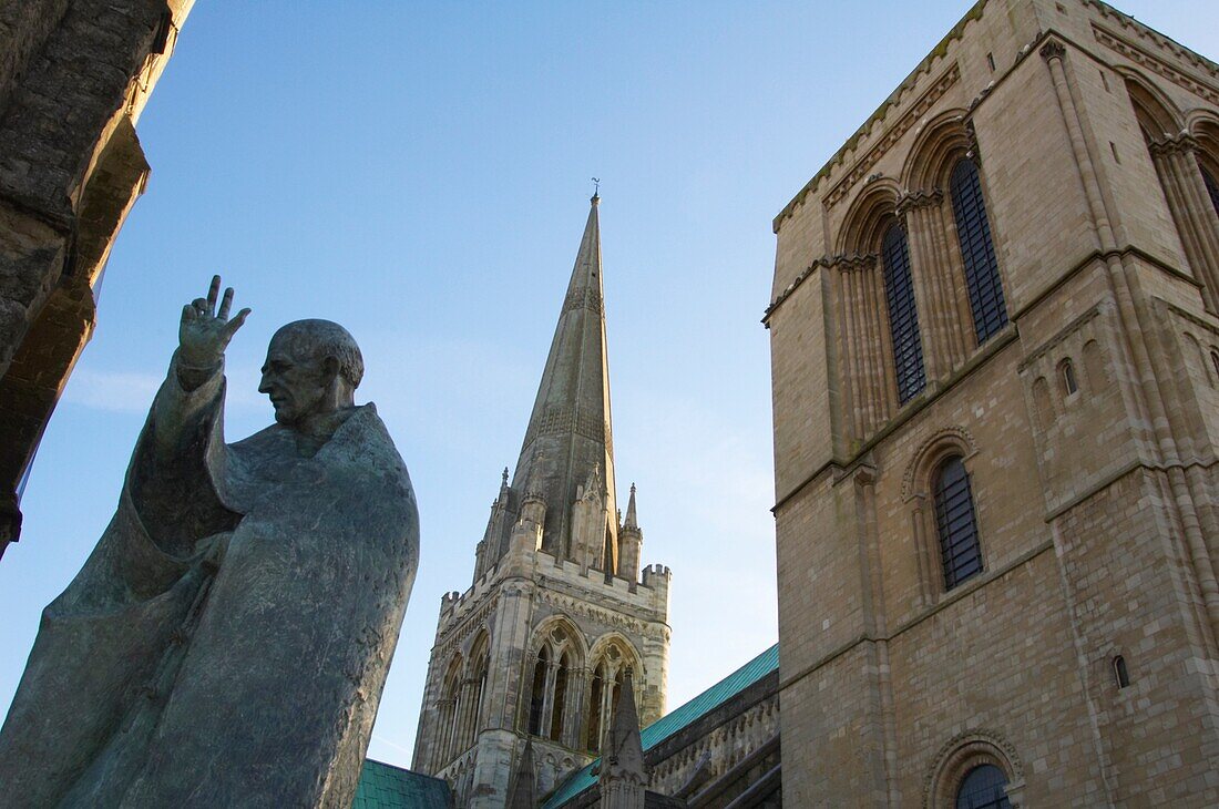 Chichester Cathedral  Construction on the cathedral began in 1076, and was completed in 1108