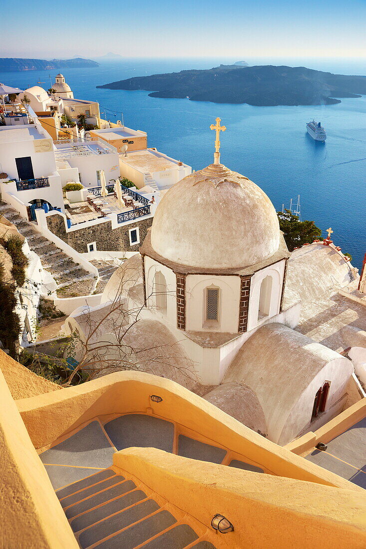 Village of Fira, Santorini Island, Cyclades, Greece