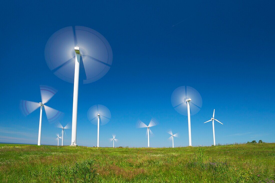 Wind turbine, wind farm, Pomerania, Poland, Europe