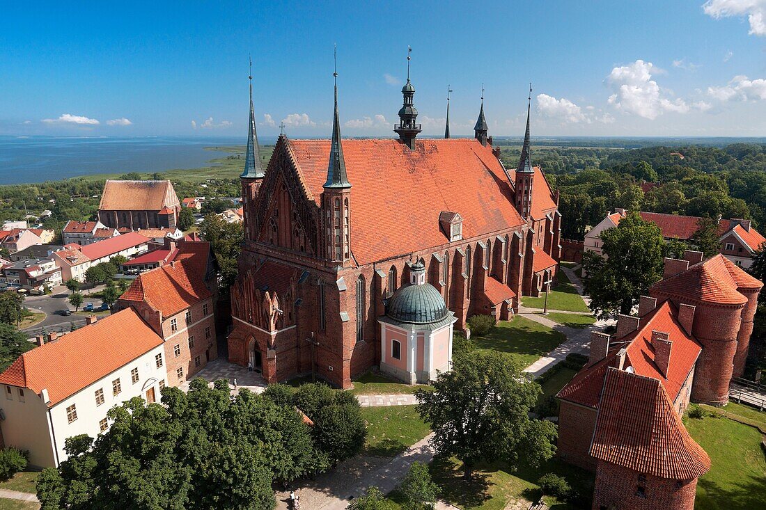 Frombork Cathedral from Copernicus Tower, Poland, Europe