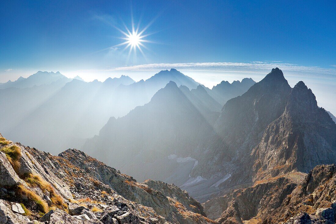 Wiew from Rysy Peak, Tatra National Park, Poland, Europe