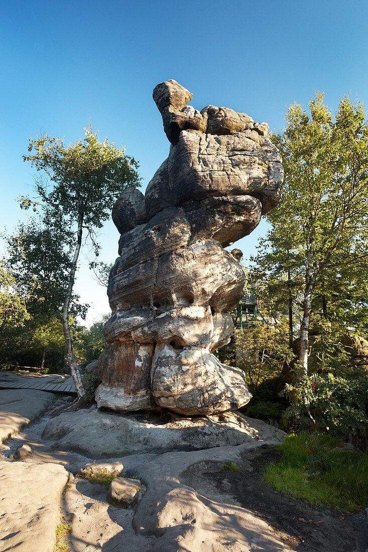 Rock Formation at Szczeliniec - Sudety Mountains, National Park, Poland, Europe