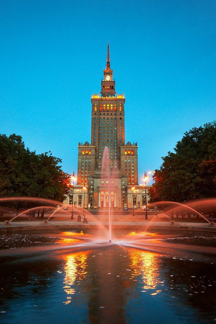Warsaw, Palace of Culture and Science, Poland, Europe