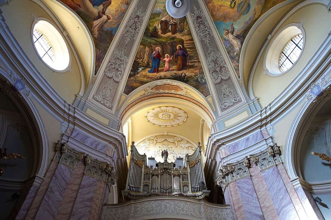Baroque interior of The Carmelite church -  Gyor  Gyor Hungary