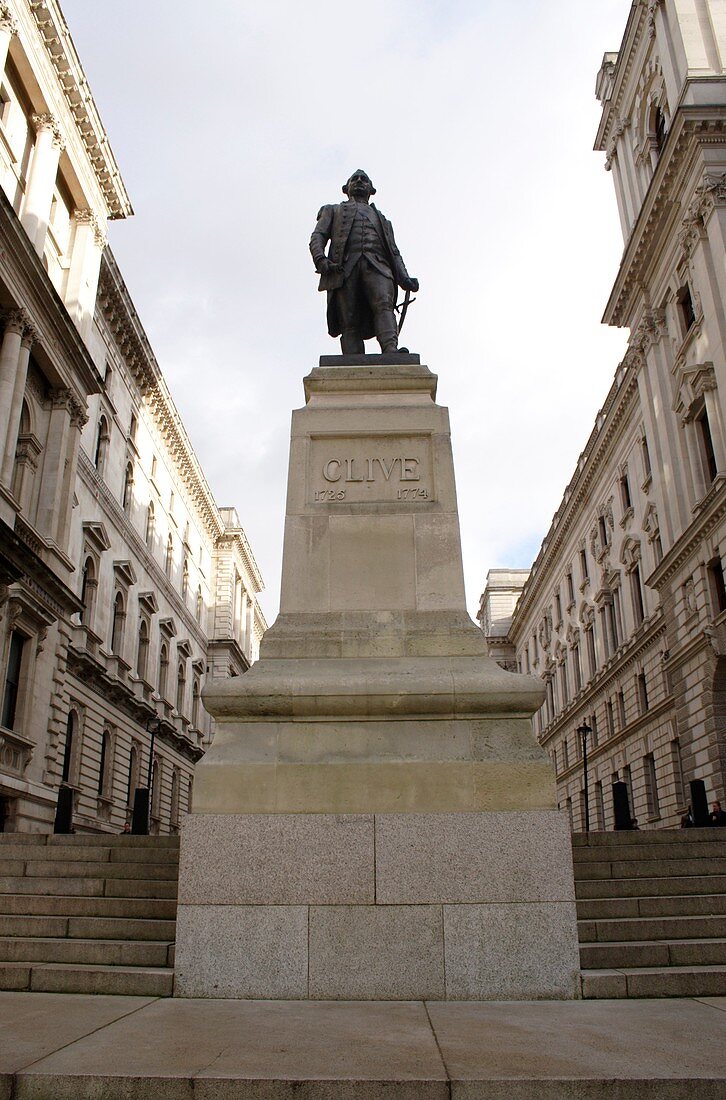 Statue of Clive of India Whitehall London