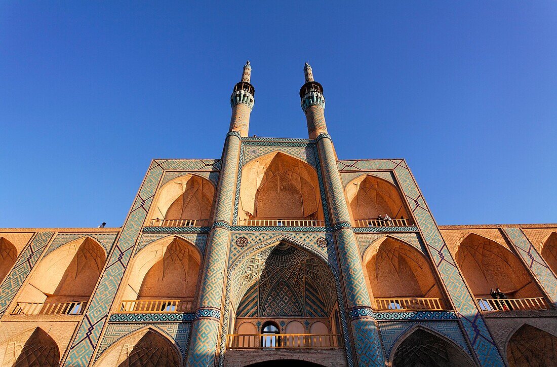 The facade of Mir Chaqmaq, Yazd, Iran