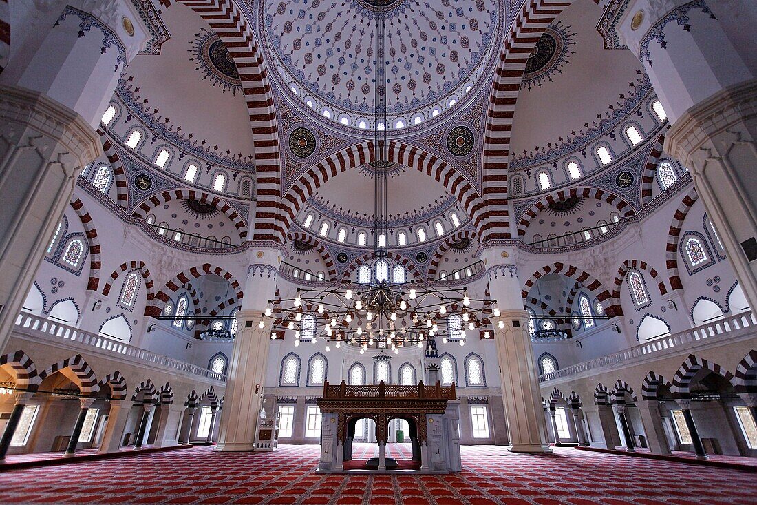 Turkmenistan - Ashgabat - inside the Azadi mosque