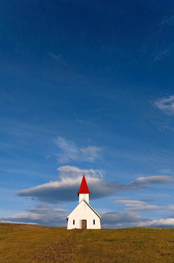 The church at Breidavik, West Fjords, Iceland