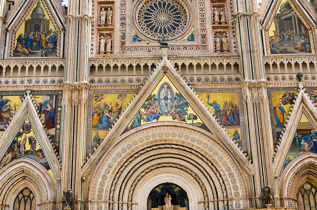 Italy, Umbria, Orvieto, cathedral.