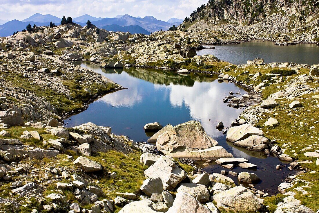 Leners Lake - Gistaín - Chistau - Gistain Valley - Province of Huesca - Aragon Pyrenees - Sobrarbe - Aragon - Spain - Europe